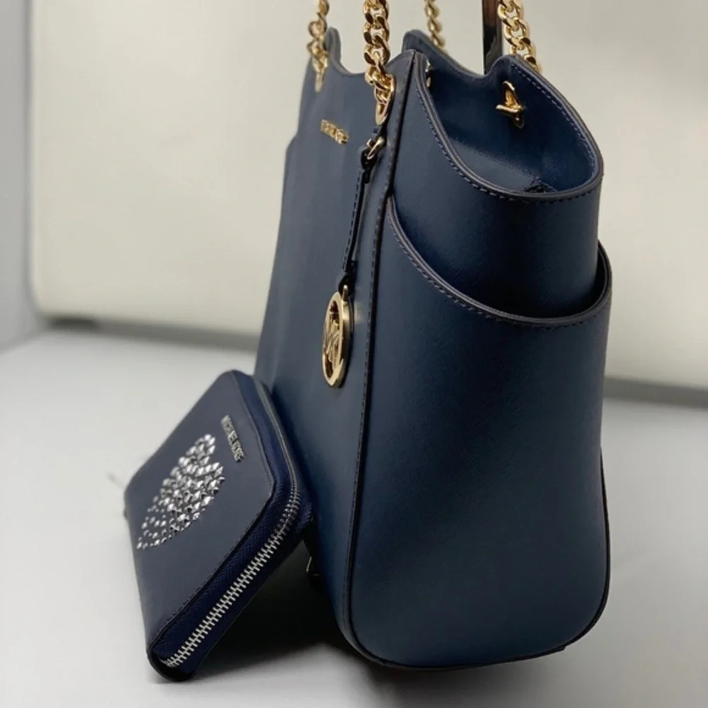 Michael kors chain shoulder bag with wallet set - Picture 3 of 7